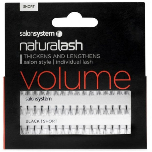 Salon System Individual Lashes Black Short