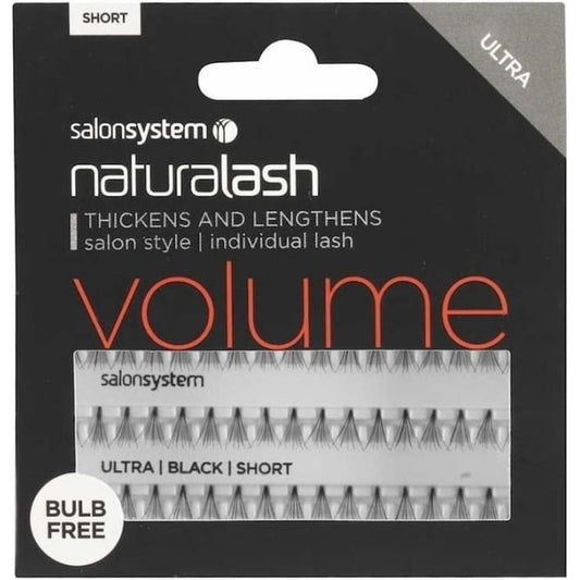 Salon System Individual Lashes Ultra Black Short