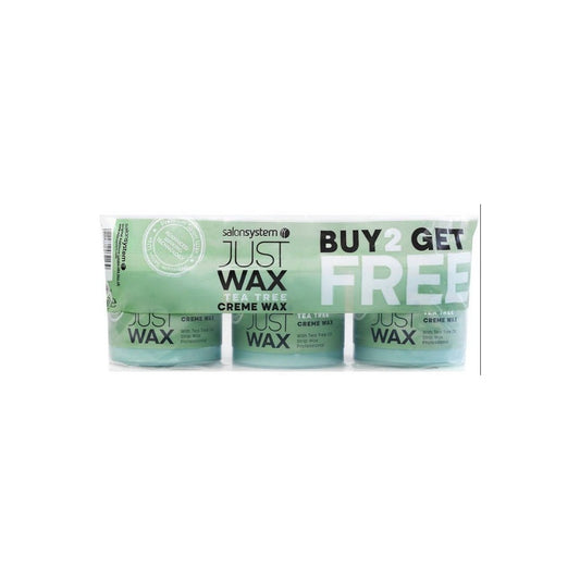 Salon System Just Wax Tea Tree Wax Trio Pack 3 x 450g