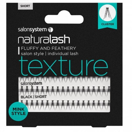 Salon System Naturalash Individual Lashes Mink Style Short Black