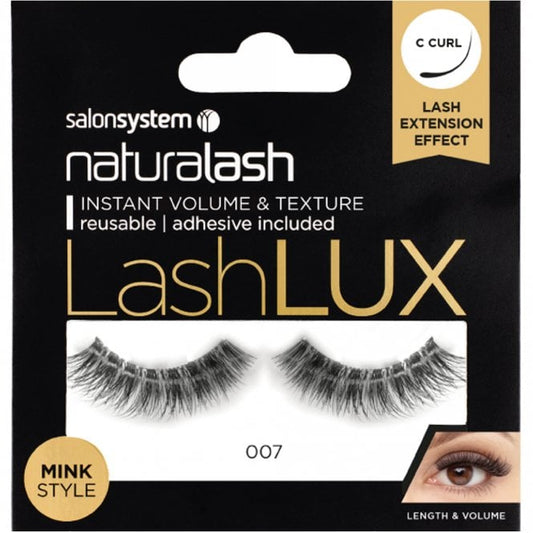 Salon System Naturalash Lash Lux Mink Style Strip Lashes Black 007