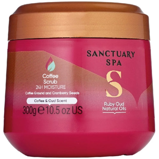 Sanctuary Spa Coffee & Ruby Oud Natural Oils Coffee Scrub 300ml