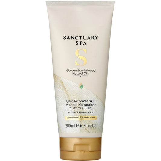 Sanctuary Spa Golden Sandalwood Natural Oils Ultra Rich Wet Skin Miracle Moisturiser 200ml