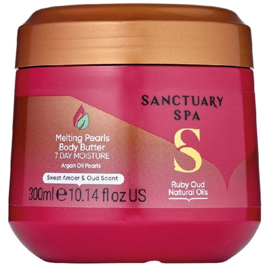 Sanctuary Spa Sweet Almond & Ruby Oud Melting Pearls Body Butter 300ml