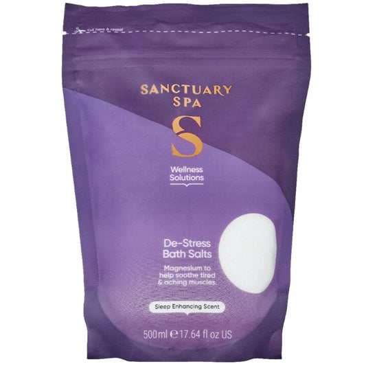 Sanctuary Spa Wellness Solutions De-Stress Magnesium Bath Salts 500g