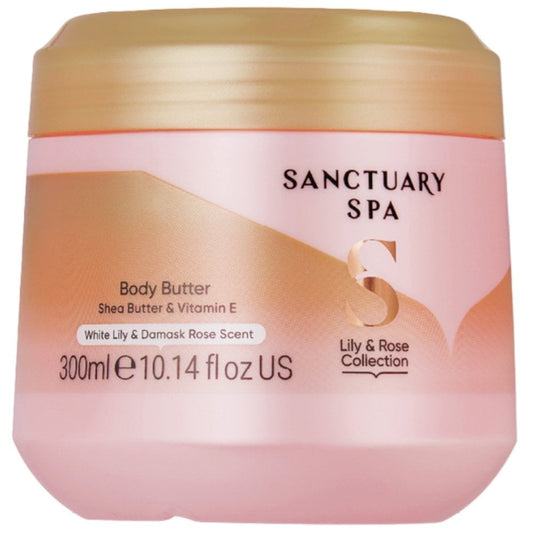 Sanctuary Spa White Lily & Damask Rose Body Butter 300ml