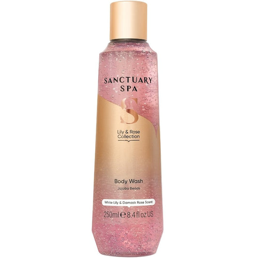 Sanctuary Spa White Lily & Damask Rose Jojoba Beads Body Wash 250ml