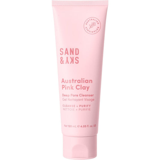 Sand & Sky Australian Pink Clay Deep Pore Cleanser 120ml