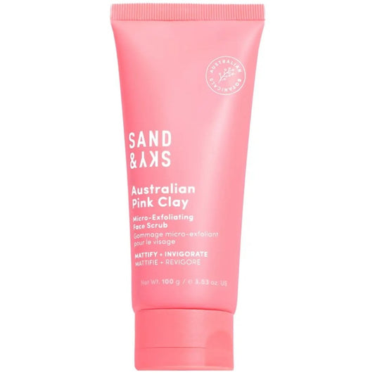 Sand & Sky Australian Pink Clay Micro-Exfoliating Face Scrub 100g