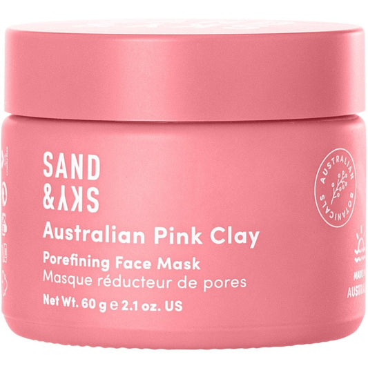 Sand & Sky Australian Pink Clay Porefining Face Mask 60g