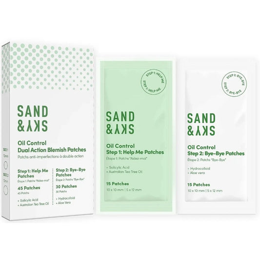 Sand & Sky Oil Control Dual Action Blemish Patches 75x