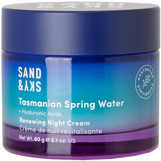 Sand & Sky Tasmanian Spring Water Renewing Night Cream 60g