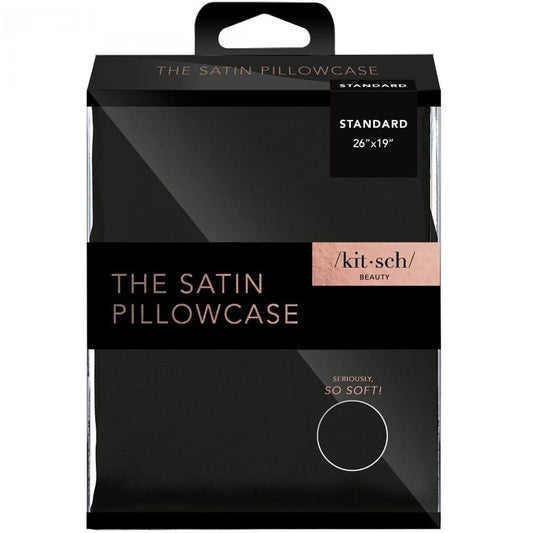 Kitsch Satin Pillowcase Black