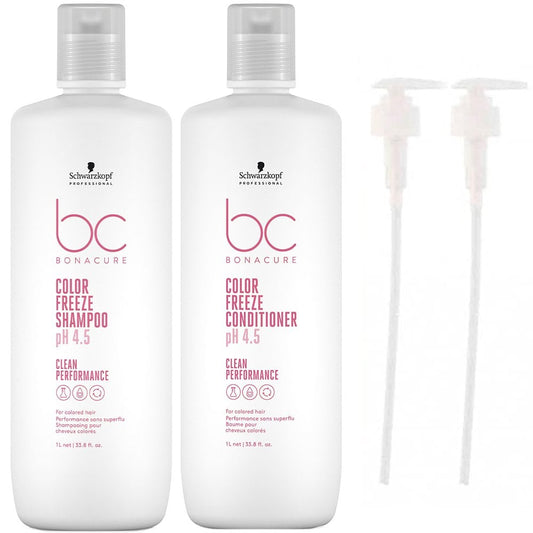 Schwarzkopf Professional BC Bonacure Clean pH 4.5 Colour Freeze Sulphate-Free Shampoo & Conditioner Twin 2 x 1000ml