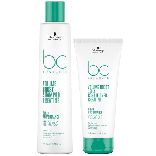 Schwarzkopf Professional BC Bonacure Clean Volume Boost Shampoo 250ml & Conditioner 200ml Twin