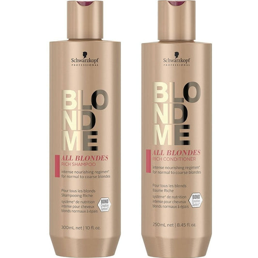 Schwarzkopf Professional Blond Me All Blondes Rich Shampoo 300ml & Conditioner 250ml Twin