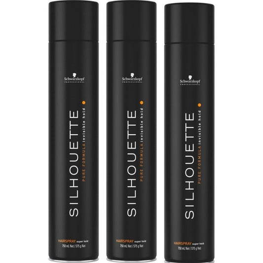 Schwarzkopf Professional Silhouette Super Hold Hairspray Trio 3 x 750ml