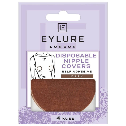 Eylure Self Adhesive Disposable Nipple Covers Dark 4 Pairs