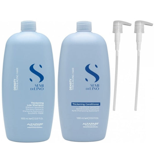 Alfaparf Milano Semi Di Lino Density Thickening Low Shampoo & Conditioner Twin 2 x 1000ml