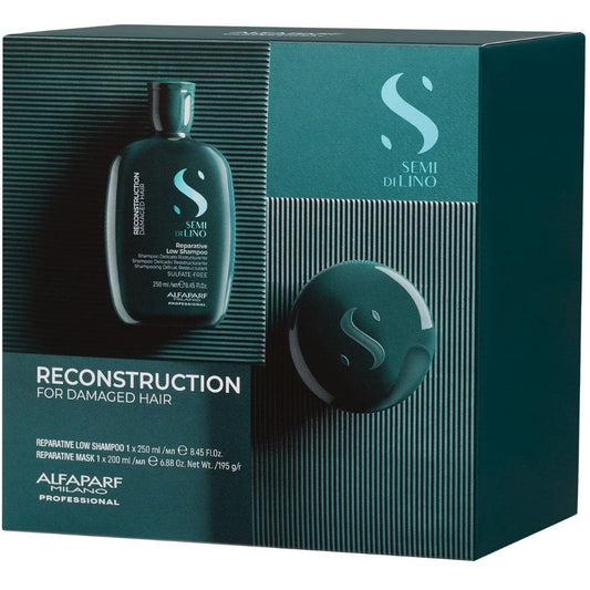 Alfaparf Milano Semi Di Lino Reconstruction Reparative Shampoo & Mask Kit