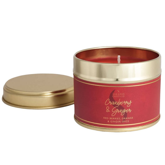 Shearer Candles Cranberry & Ginger Small Tin Candle