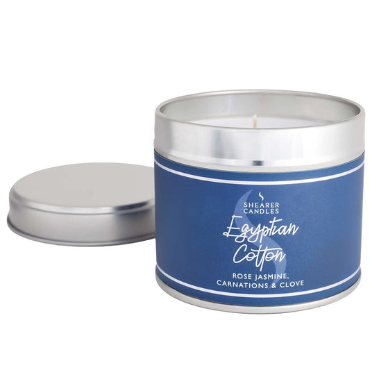 Shearer Candles Egyptian Cotton Large Tin Candle