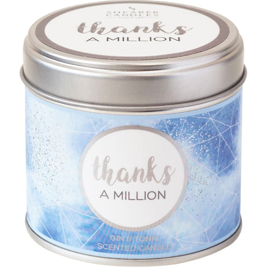 Shearer Candles Thanks A Million Large Tin Candle