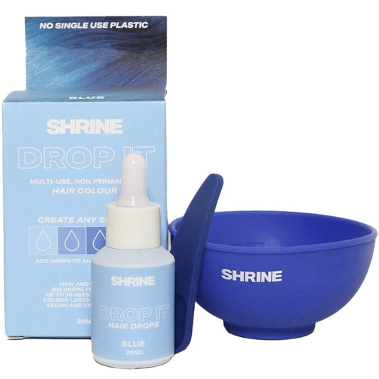 Shrine Drop It Semi-Permanent Hair Dye Colouring Kit Blue 20ml