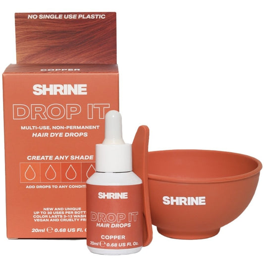 Shrine Drop It Semi-Permanent Hair Dye Colouring Kit Copper 20ml