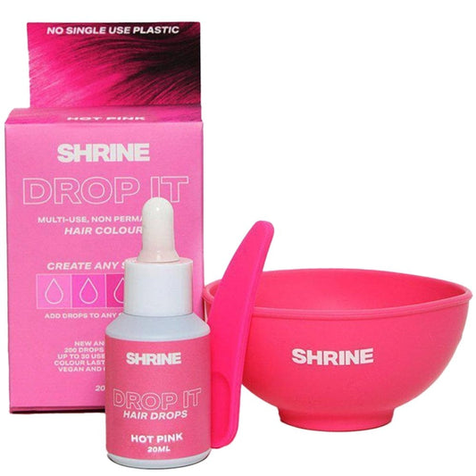 Shrine Drop It Semi-Permanent Hair Dye Colouring Kit Hot Pink 20ml