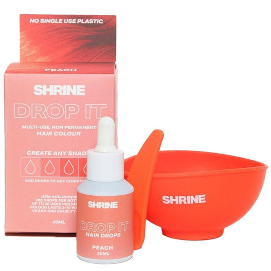 Shrine Drop It Semi-Permanent Hair Dye Colouring Kit Peach 20ml