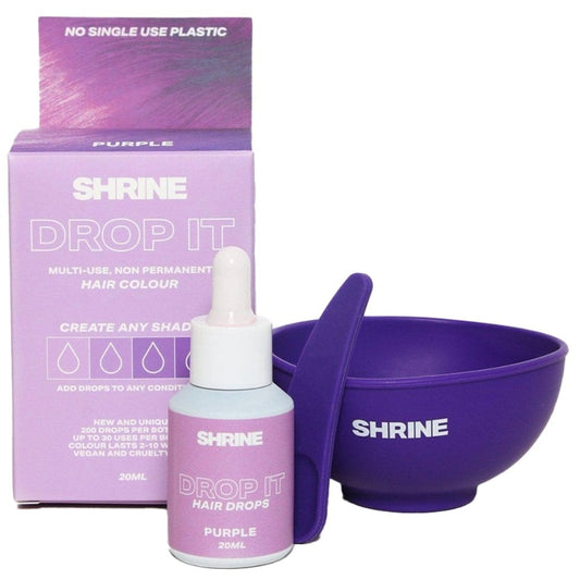 Shrine Drop It Semi-Permanent Hair Dye Colouring Kit Purple 20ml