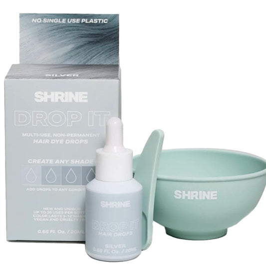 Shrine Drop It Semi-Permanent Hair Dye Colouring Kit Silver 20ml