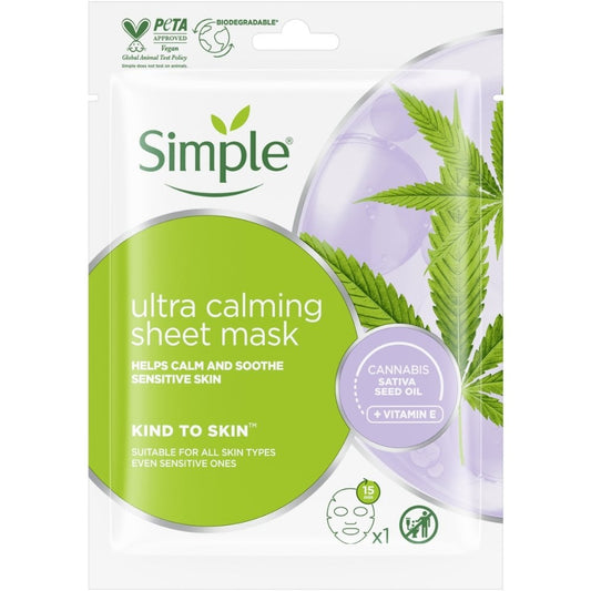 Simple Kind To Skin Intense Recovery Calming Sheet Mask 21ml