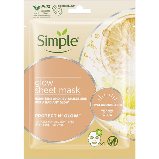 Simple Protect n Glow 48H Glow Sheet Mask 25ml