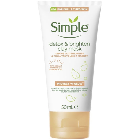 Simple Protect n Glow Detox & Brighten Clay Mask 50ml