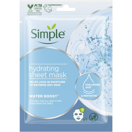 Simple Water Boost Hydrating Sheet Mask 21ml