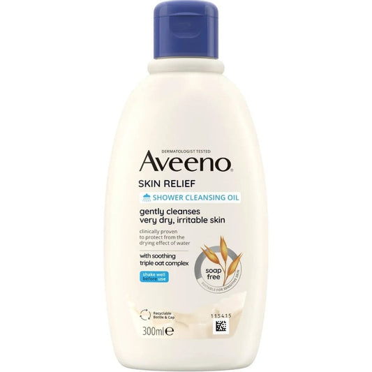 Aveeno Skin Relief Shower Body Cleansing Oil 300ml