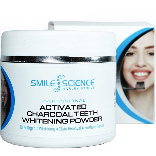 Smile Science Harley Street Professional Activated Charcoal Teeth Whitening Powder 60g