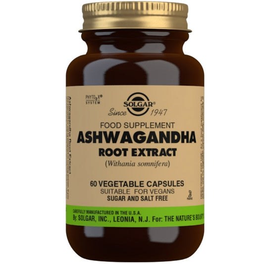 Solgar Ashwagandha Root Extract 60 Vegetable Capsules