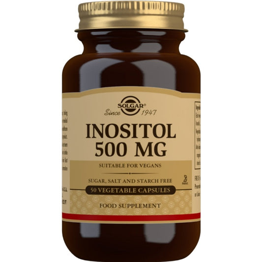 Solgar Inositol 500 mg 50 Vegetable Capsules