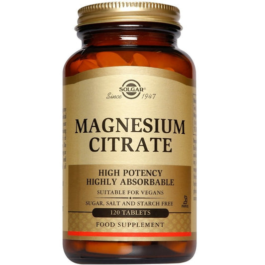 Solgar Magnesium Citrate 120 Tablets