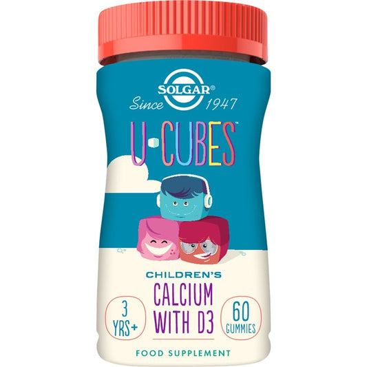 Solgar U-Cubes Children's Calcium with D3 Gummies 60 Gummies