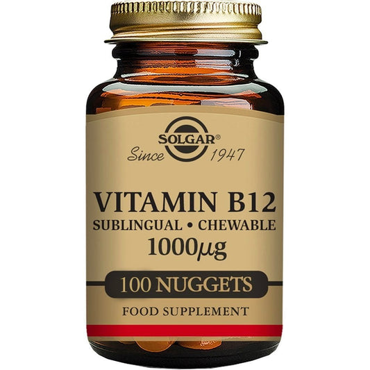 Solgar Vitamin B12 1000 µg Sublingual Chewable 100 Nuggets