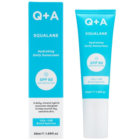 Q+A Squalane Hydrating Daily Facial Sunscreen SPF50 50ml