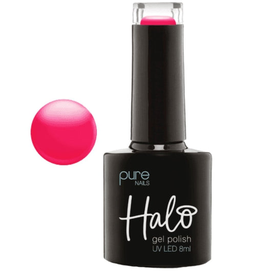 Halo Stained Glass Neon Pink Gel Polish 8ml