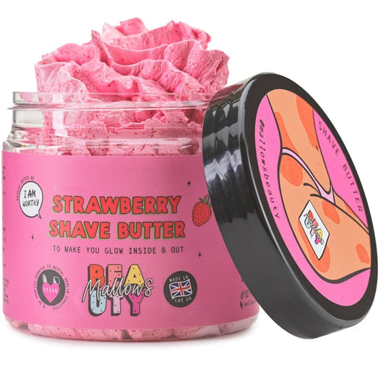 Mallows Beauty Strawberry Shave Butter 100g