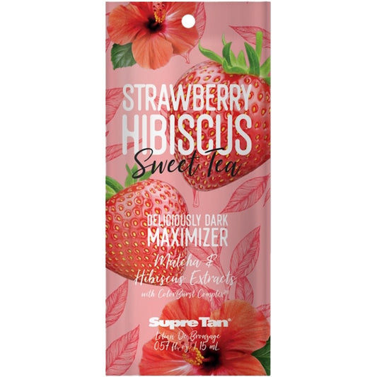 Supre Tan Strawberry Hibiscus Sweet Tea Tanning Accelerator Lotion Sachet 15ml