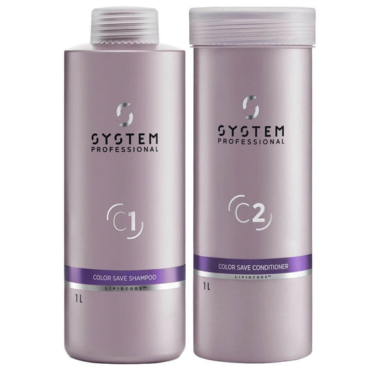 System Professional Colour Save Shampoo & Conditioner Twin 2 x 1000ml