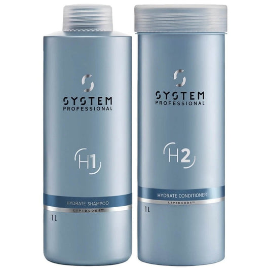 System Professional Hydrate Shampoo & Conditioner Twin 2 x 1000ml